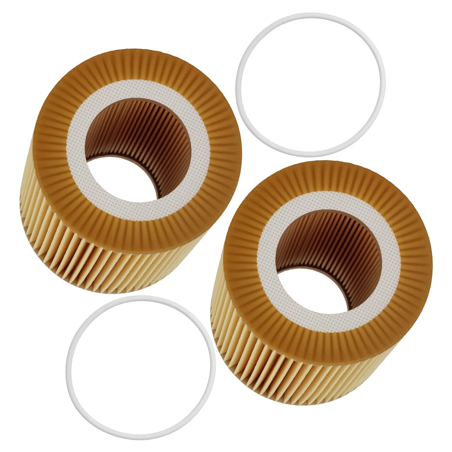 2PCS Oil Filter Kit for Volvo S60 V60 XC60 (2010–2016) and LR2 (2012–2015)