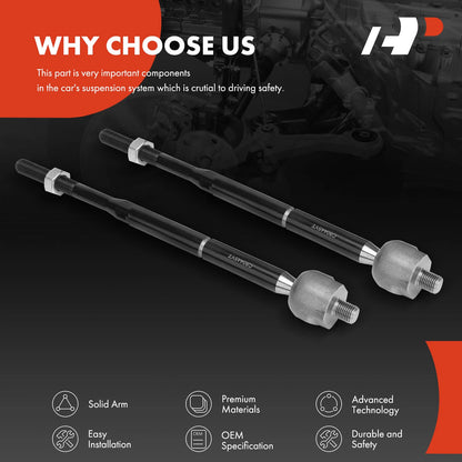2X Inner Tie Rods for Chevy Cobalt HHR (2006–2011)