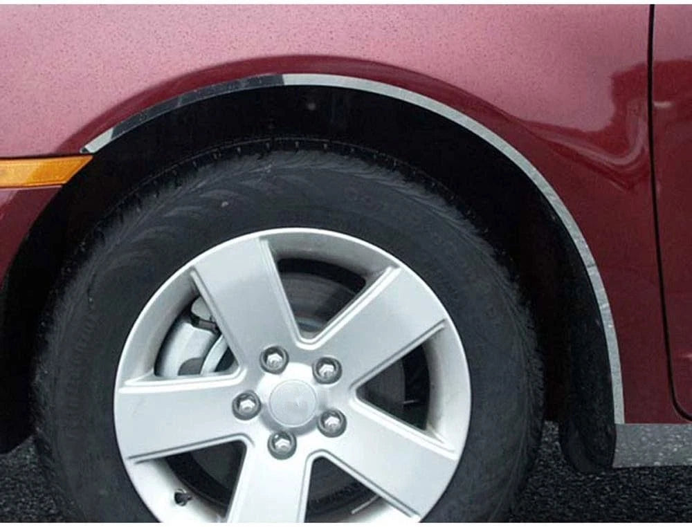 4pc. Luxury FX Steel Long Narrow Fender Trim w/3M for 2006-2009 Mercury Milan