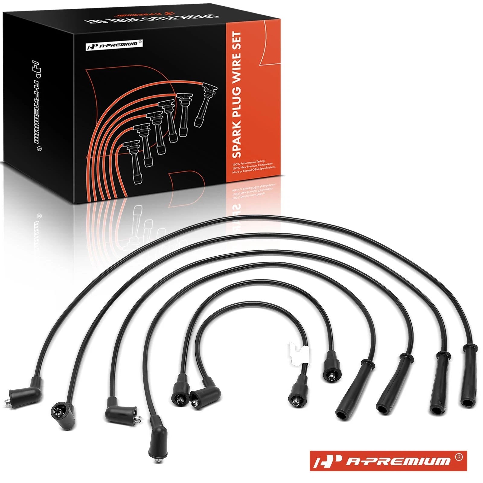 6Pcs Spark Plug Wire Set for Chevrolet S10 (1982–2004)