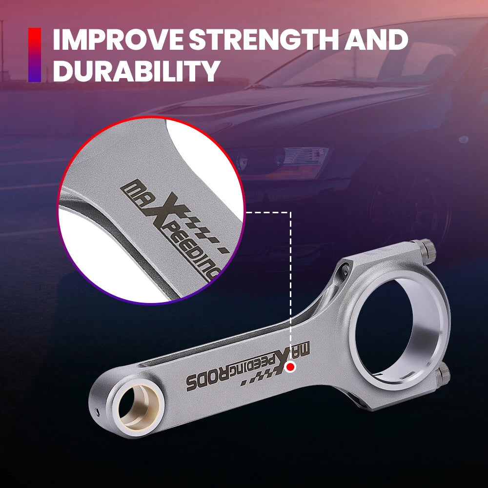 H-Beam Connecting Rods for Acura Honda B18C1 B18C5 GSR Type R (1992–2001)