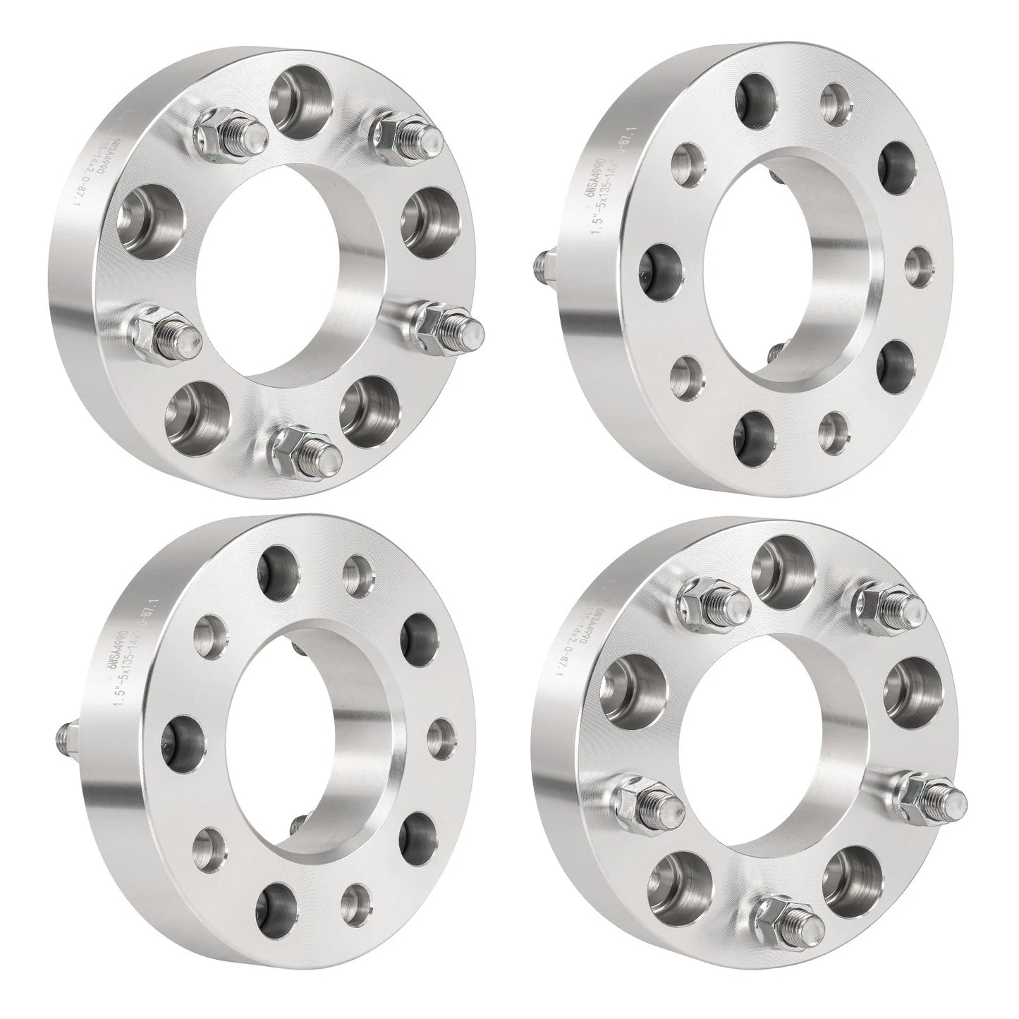 1.5" Wheel Spacers for 2002–2004 Ford F-150 (5x135, 87.1mm, M14x2)