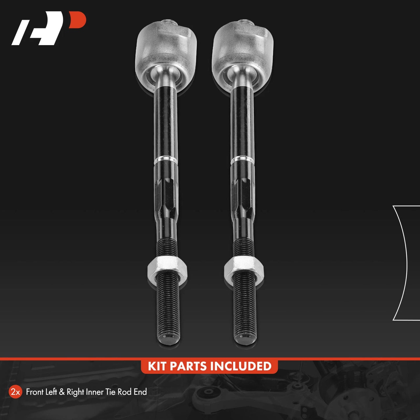 2X Front Side Inner Tie Rod End for Nissan Sentra (2013–2019)