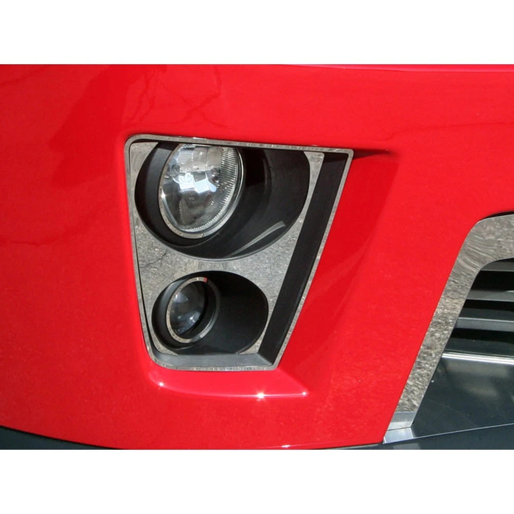 8pc Polished Stainless Steel Fog Light Trim Kit for 2012-2013 Chevy Camaro ZL1