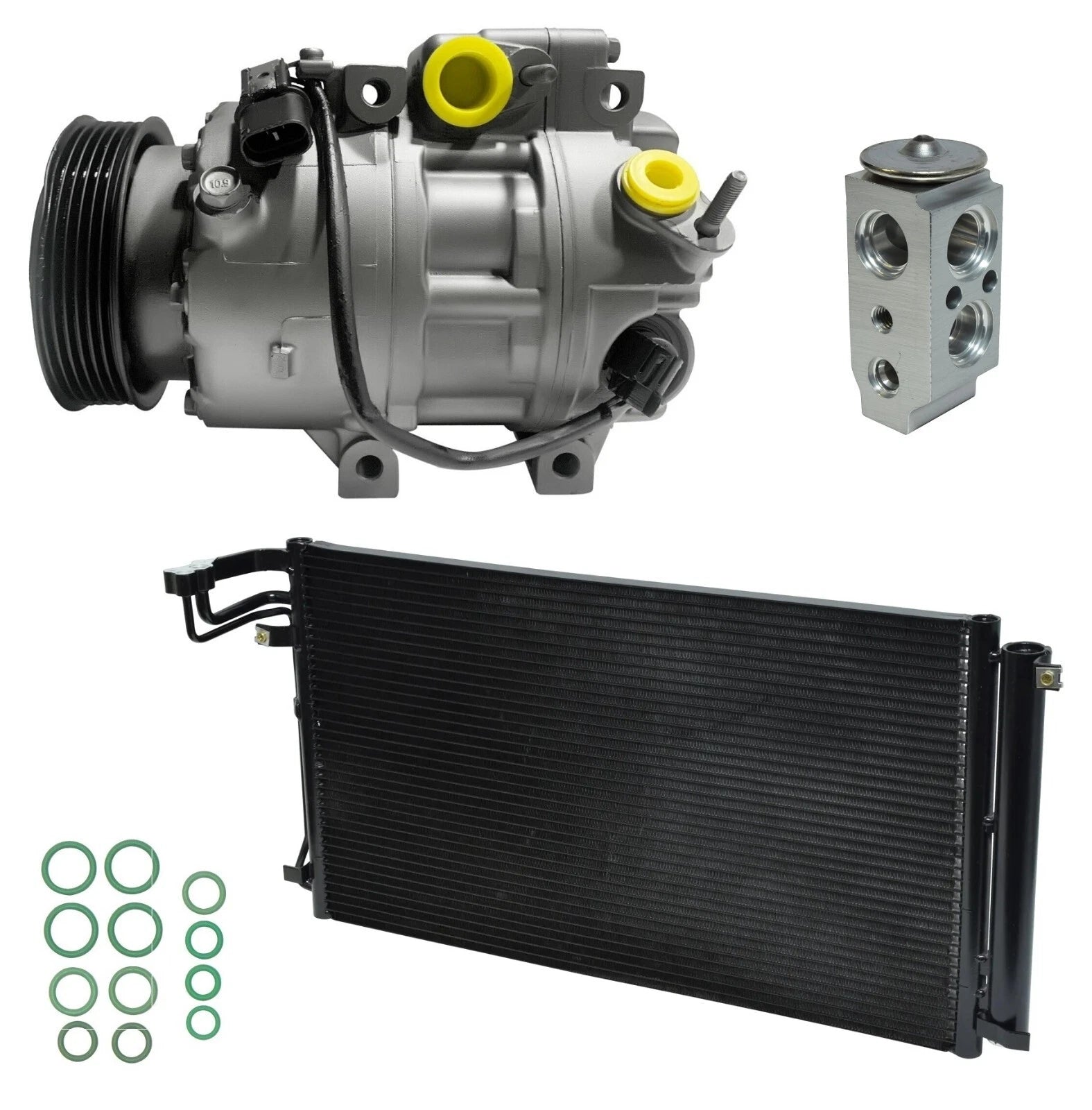 AC Compressor Kit With Condenser for Hyundai Genesis 3.8L (2015–2015)