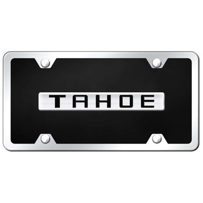 Chrome on Black Acrylic Plate Kit - Officially Licensed for Chevrolet Tahoe