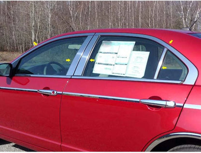 10pc. Luxury FX Chrome Window Package for 2006-2012 Ford Fusion