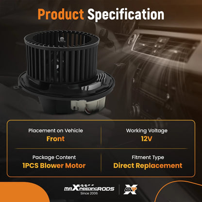 A/C Heater Blower Motor for BMW 1-Series 3-Series X1 X3 Z4 (2007–2013)