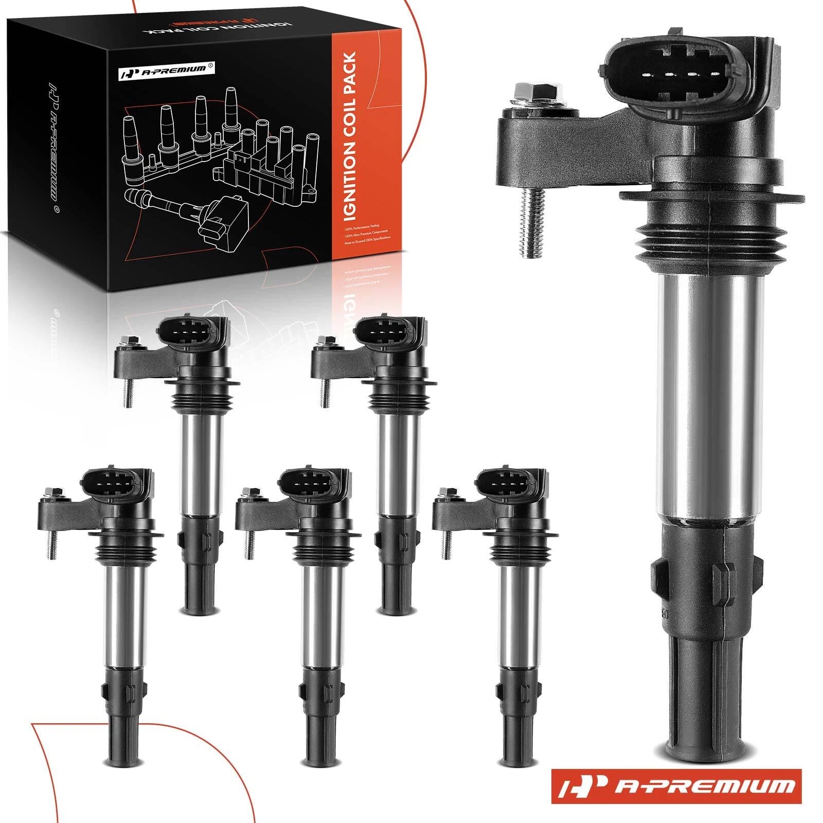 6x Ignition Coil for Chevrolet Traverse GMC Acadia Buick Enclave (2009)