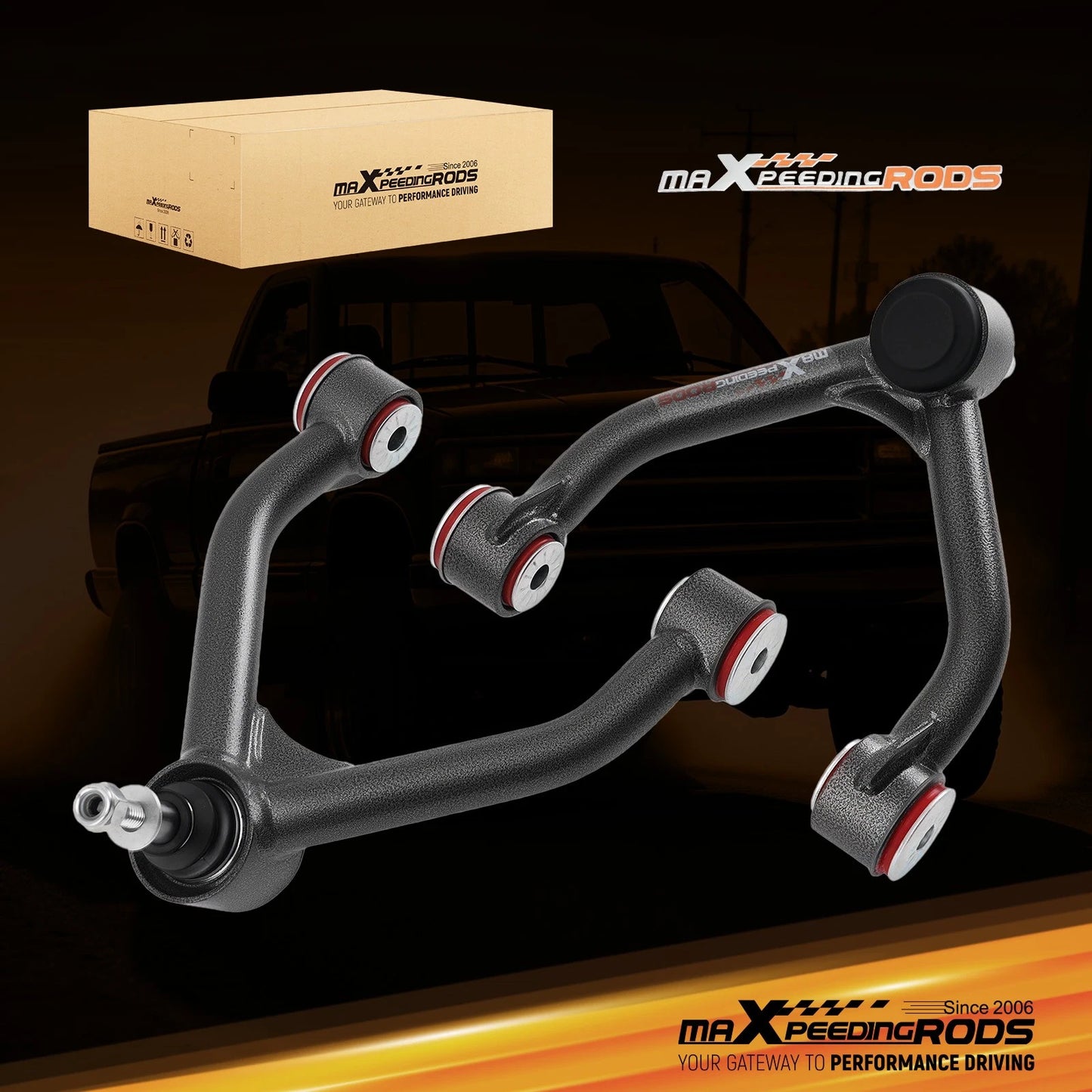 Heavy Duty 2-4" Lift Front Upper Control Arms for Chevy K1500 GMC Yukon (1988–1998)