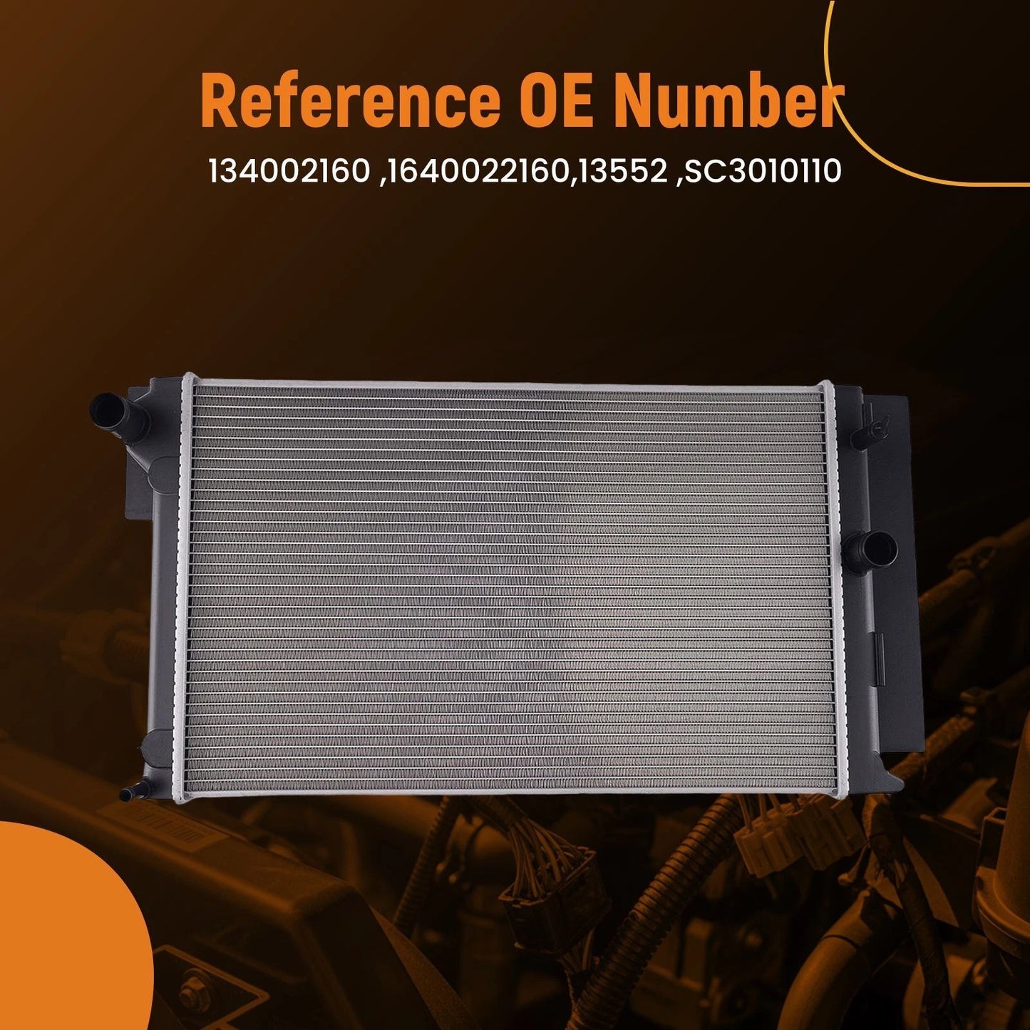 Coolant Radiator for Toyota Corolla iM (2017–2018) Aluminum MT