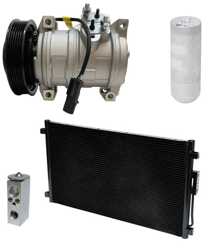 AC Compressor Kit W Condenser Replacement for Chrysler Voyager 2.4L (2002–2003)