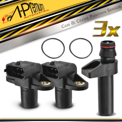 2X Camshaft & Crankshaft Position Sensors for Benz C230 S320 SLK230 (1998–2007)