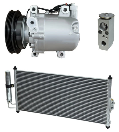 A/C Compressor Kit with Condenser for Nissan Tsuru 1.6L (2003–2006)