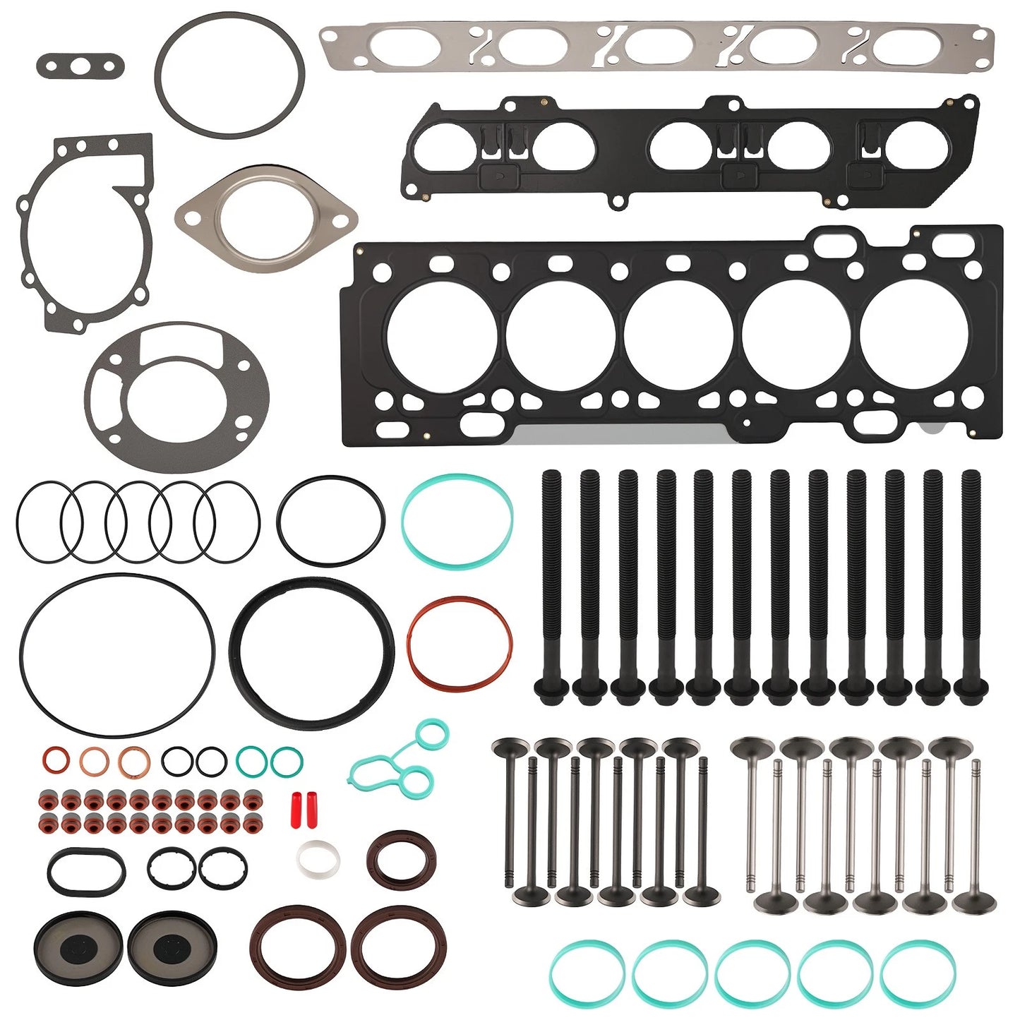 Head Gasket Bolt Valve Kit for Volvo C30 C70 S40 S60 V50 (2004–2016)