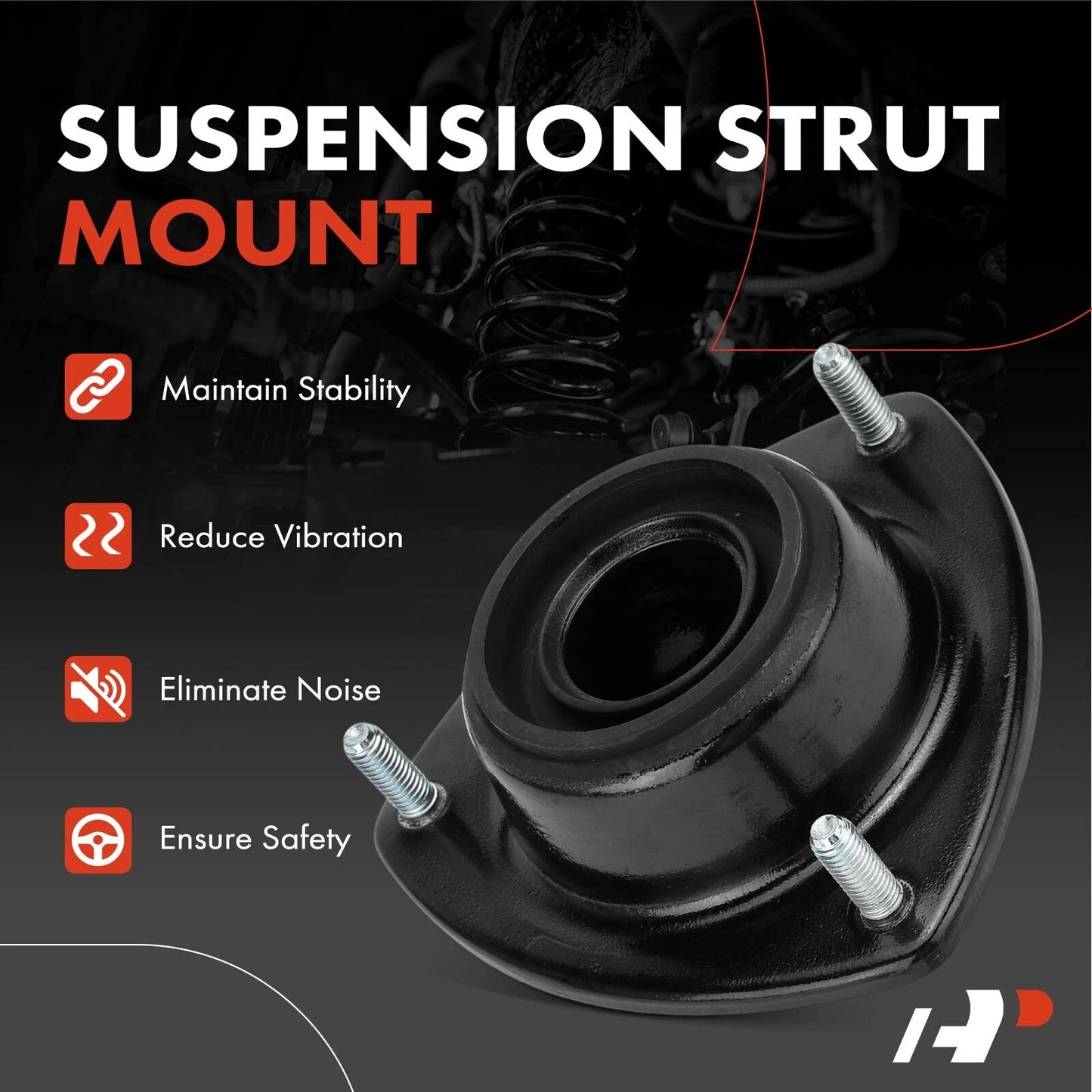 2X Front Suspension Strut Mount for Chevrolet Sprint Geo Metro (1985–1997)