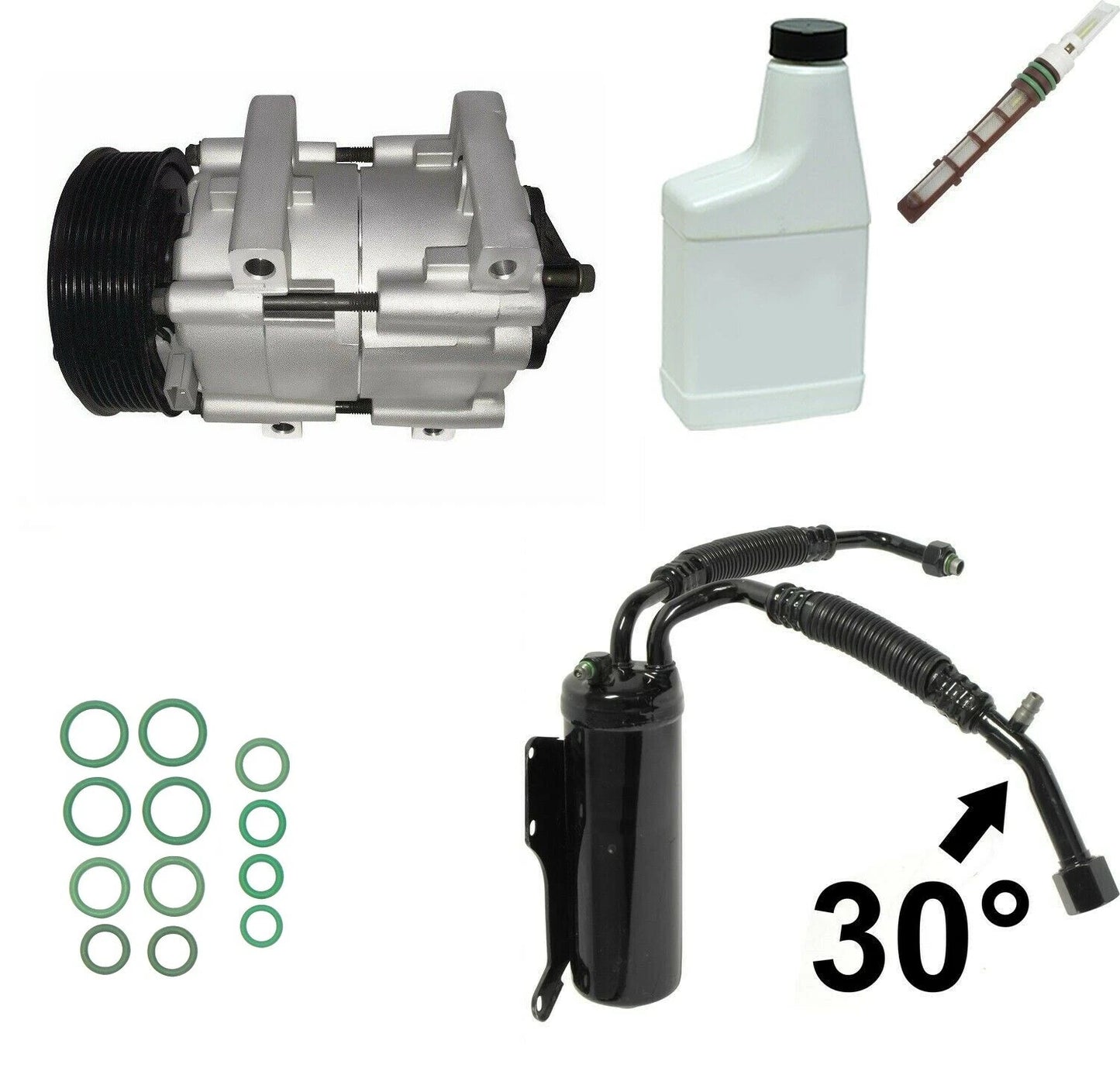 AC Compressor Kit Replacement for Nissan Datsun DA24 (1990–1993)