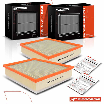 2X Engine Air Filter for Chevrolet Silverado 2500 HD GMC Sierra (2017–2019)