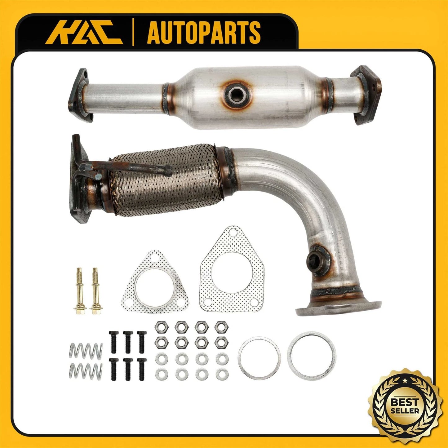 2x Rear Catalytic Converter for 2003-2007 Honda Accord 2.4L EPA (18160RAAA11)