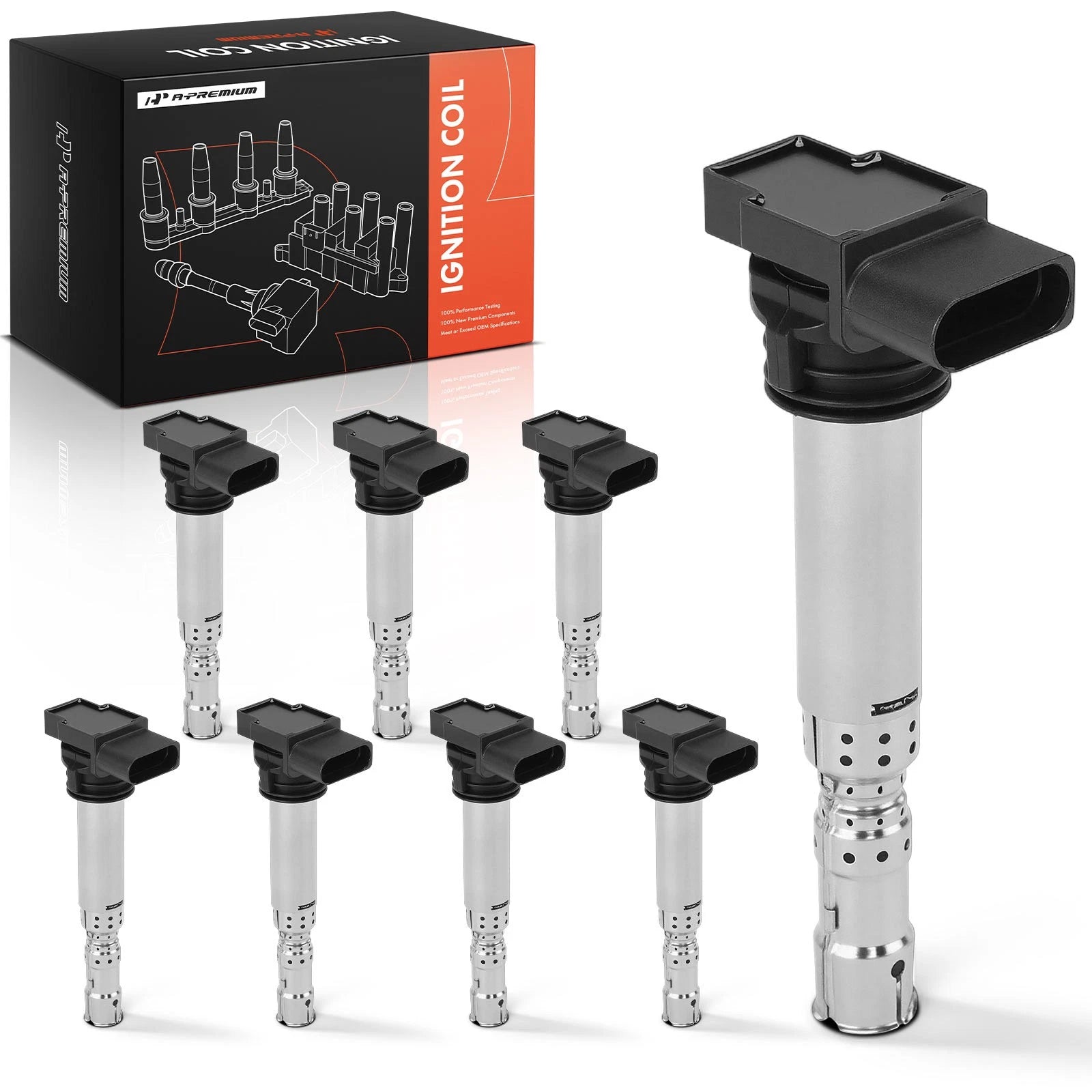 8x Ignition Coil for Volkswagen Passat (2002–2004)