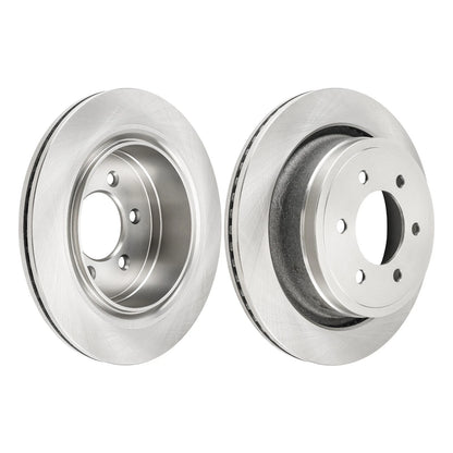 2X Vented Rear Disc Brake Rotors for 2012-2018 Ford F-150 (6-Lug)