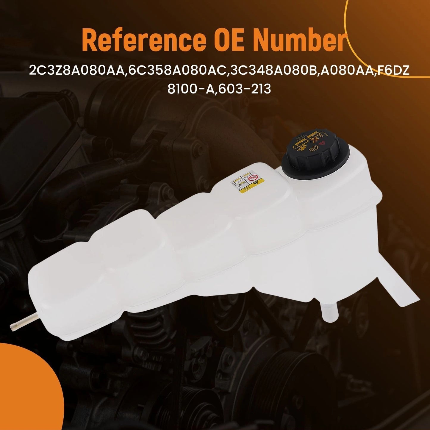 Coolant Recovery Bottle for Ford F-250 F-350 F-450 F-550 (1999–2003)