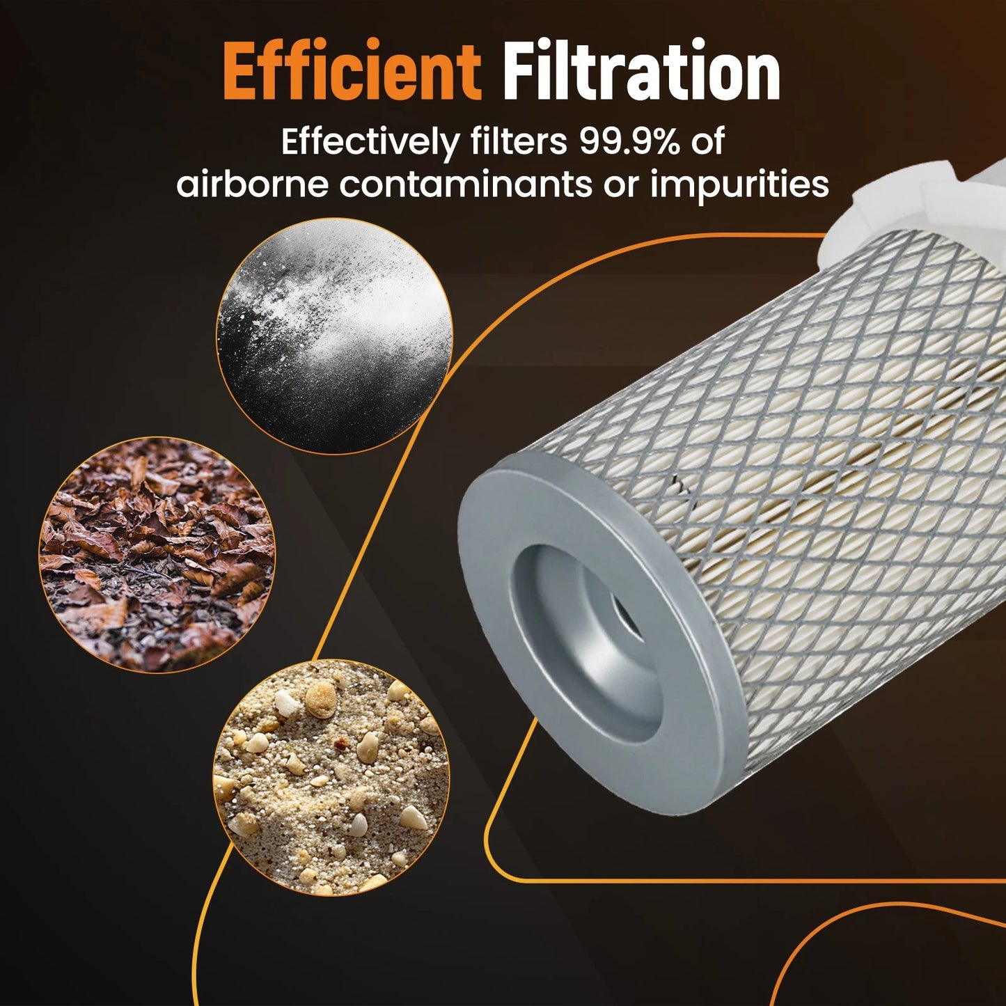 Air Filter for Ford New Holland Commercial Mower CM222 CM272 (2012–2015)