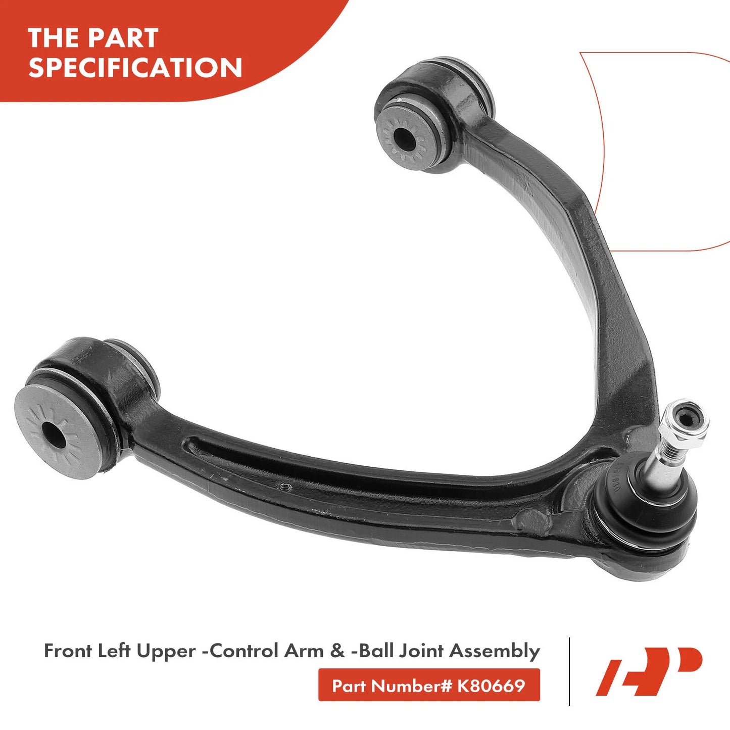 6X Front Control Arm with Ball Joint for Chevy Silverado 1500 (2007–2018)
