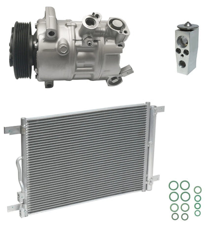 AC Compressor Kit With Condenser Replacement for Volkswagen Tiguan 1.4L (2020–2021)
