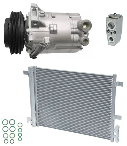 AC Compressor Kit w Condenser for Chevrolet HHR 2.2L 2.4L (2008–2011)
