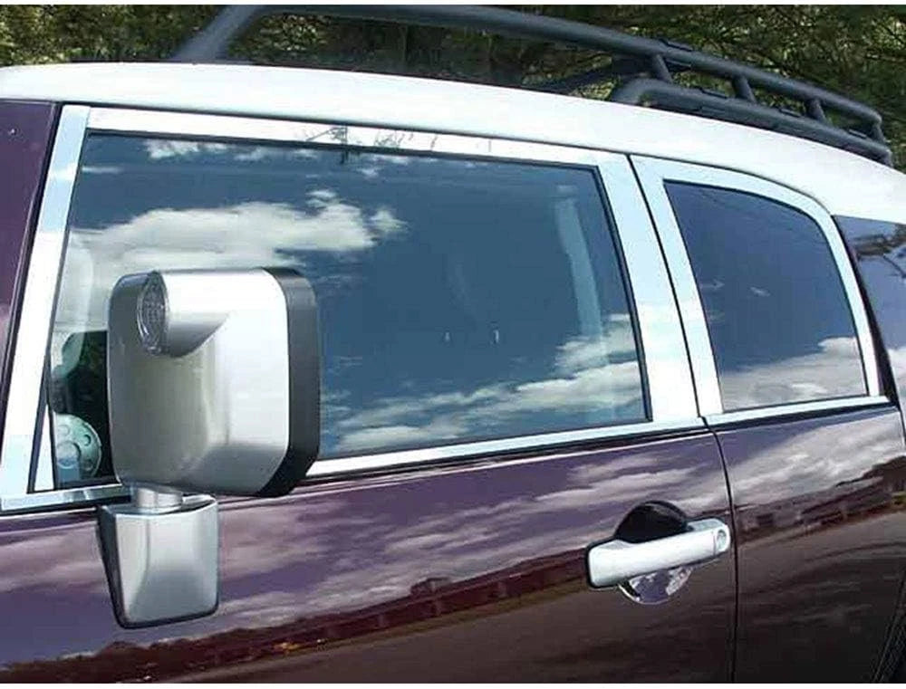 18p Luxury FX Chrome Window Package (w/Posts & Sill) for 07-14 Toyota FJ Cruiser