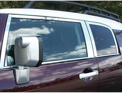18p Luxury FX Chrome Window Package (w/Posts & Sill) for 07-14 Toyota FJ Cruiser