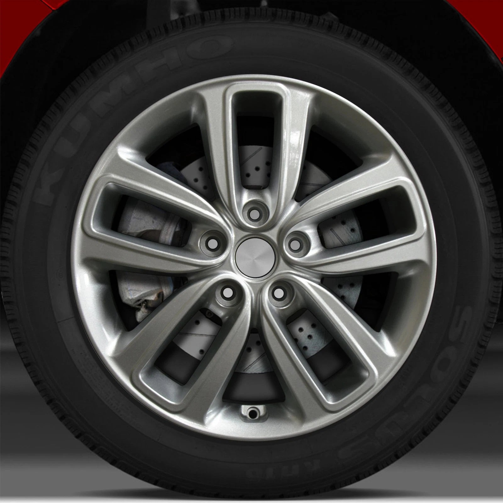 17x6.5 Factory Wheel (Sparkle Silver Full Face) for Kia Soul - PERF09622