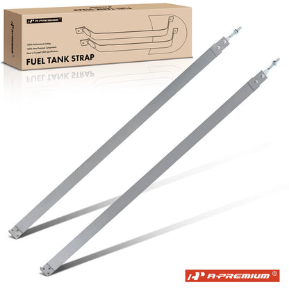 2X Steel Fuel Tank Straps for Chevrolet R1500 Suburban (1988–1991)