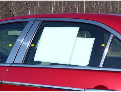 6pc. Luxury FX Chrome Pillar Post Set for 2006-2012 Ford Fusion