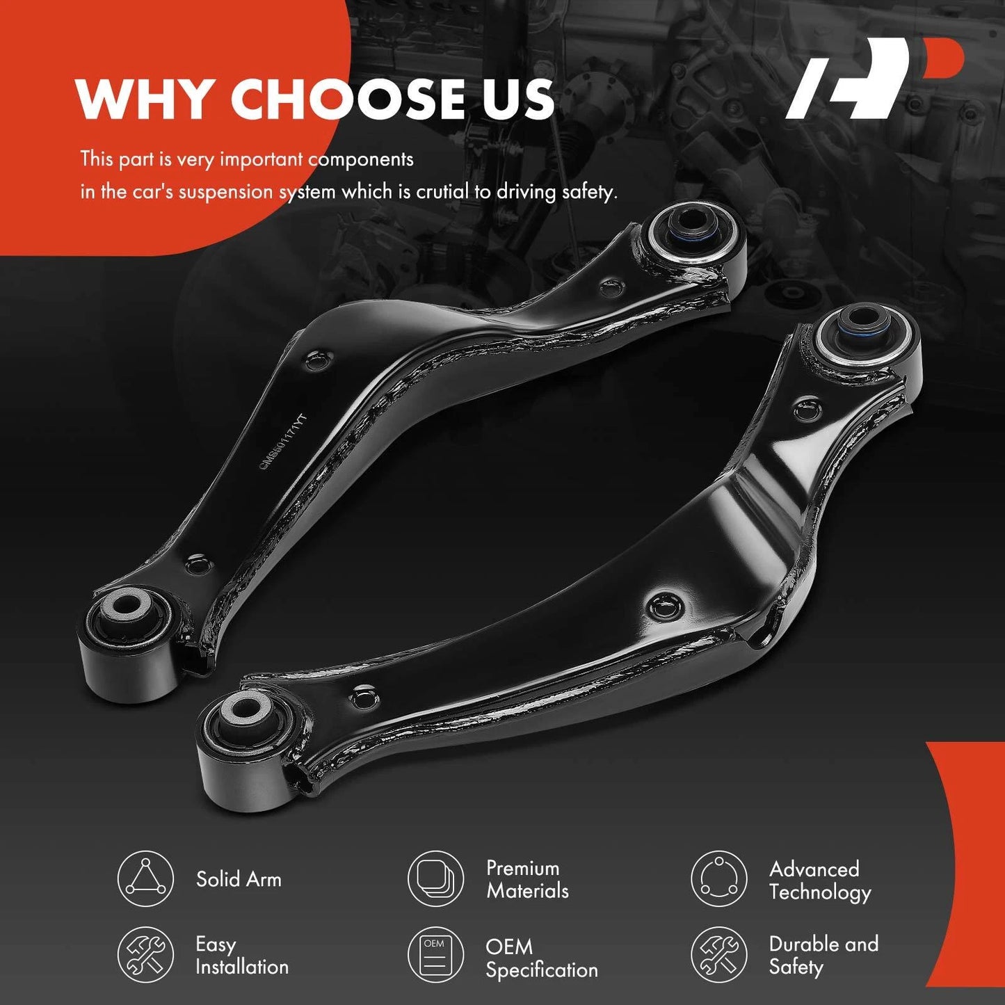 2X Rear Upper Control Arm for Buick LaCrosse Regal (2010–2016)