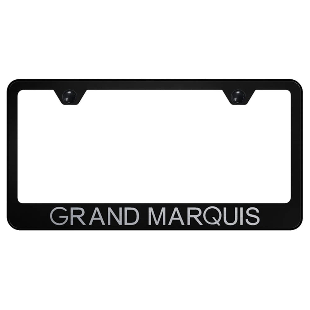 Black License Plate Frame - Officially Licensed for Mercury Grand Marquis