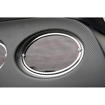 4pc Polished Stainless Steel Tail Light Trim Rings for 1997-04 Chevy Corvette C5