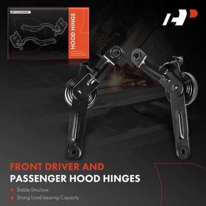 2X Hood Hinge for Chevy Silverado 1500, GMC Sierra (2007–2013)