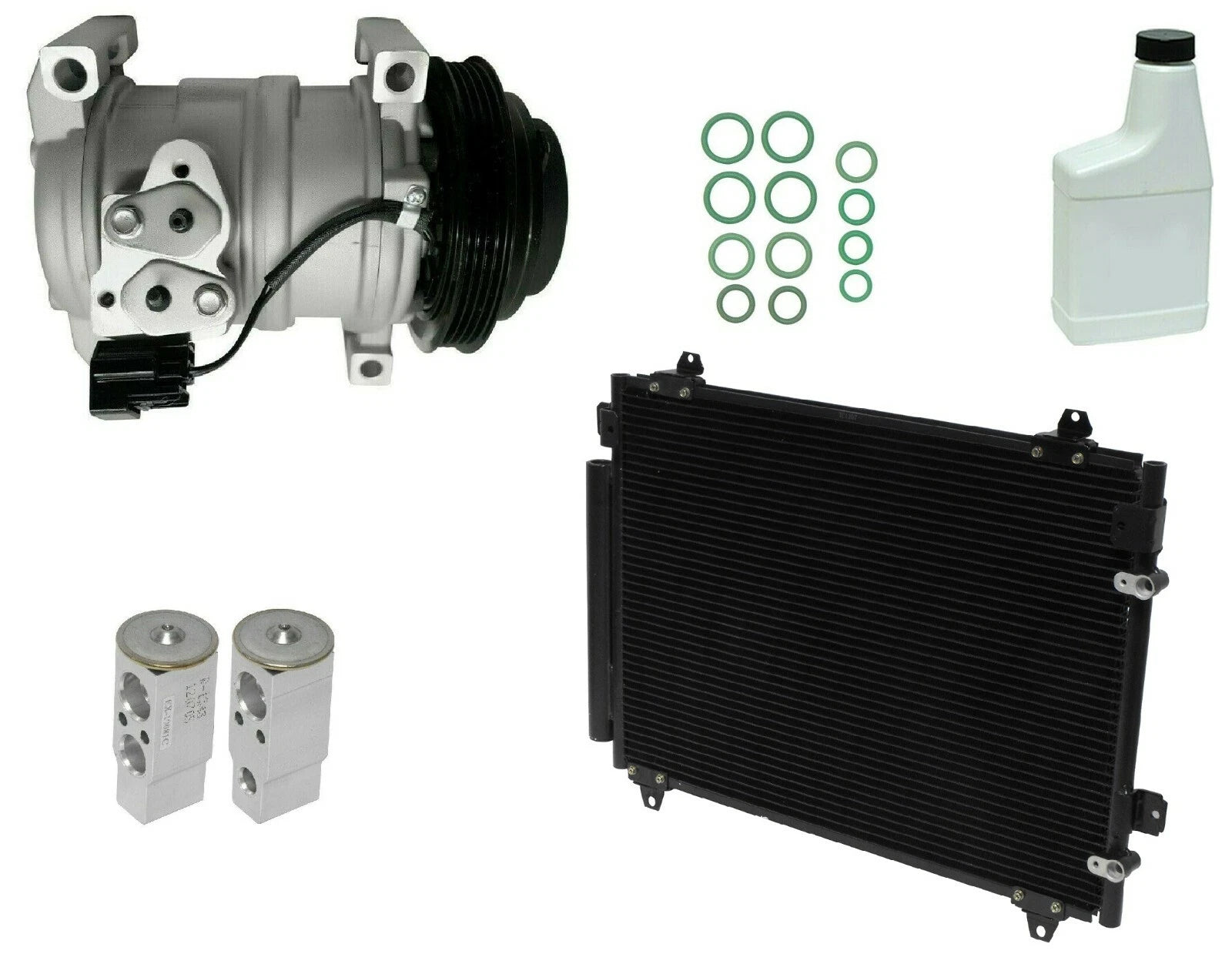 AC Compressor Kit Replacement with Condenser for Audi Q7 (2010–2015)