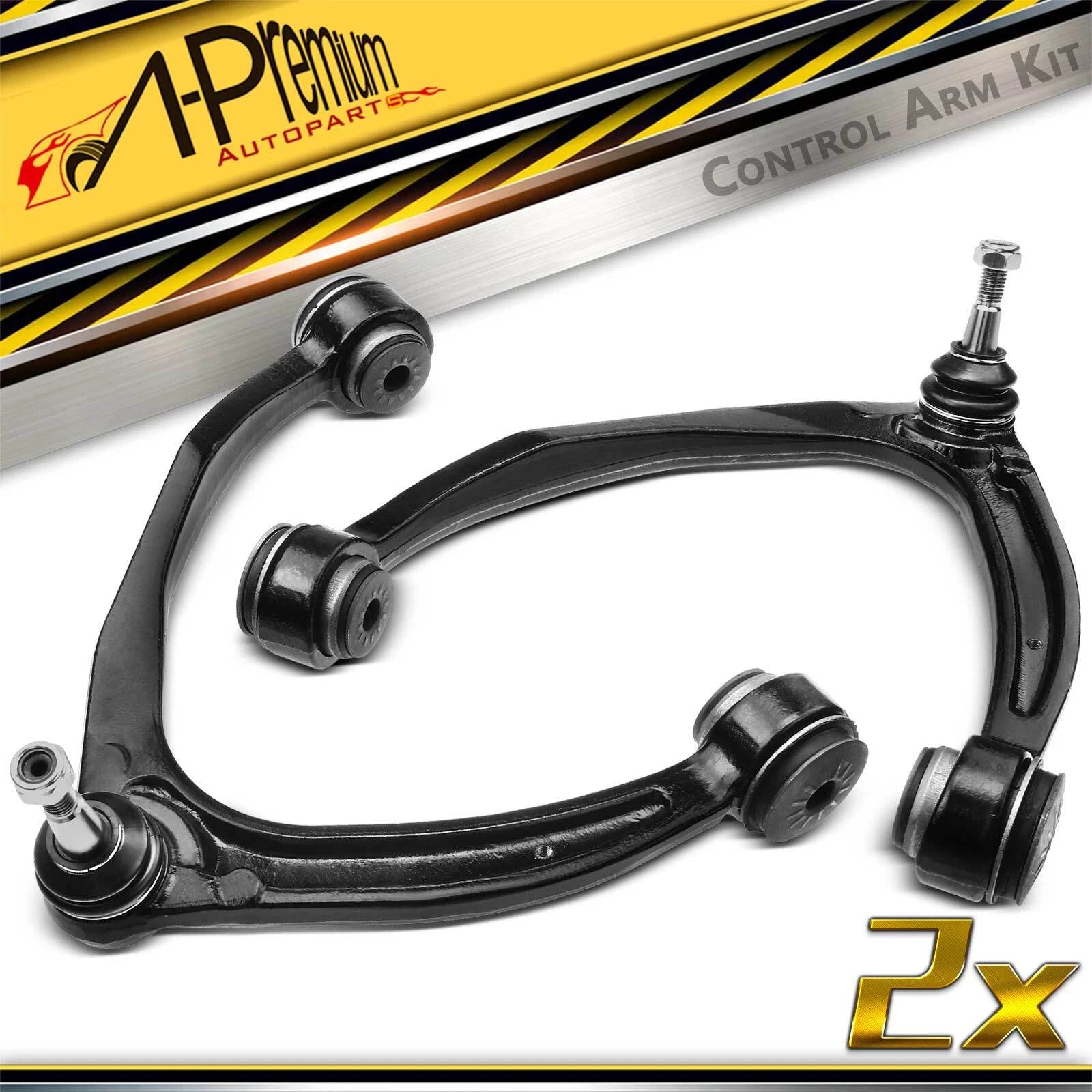 2X Front Upper Control Arms with Ball Joint for Chevy Silverado 1500