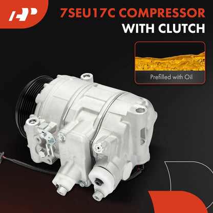 A/C Compressor with Clutch for Mercedes-Benz S550 S63 AMG (2014–2015)