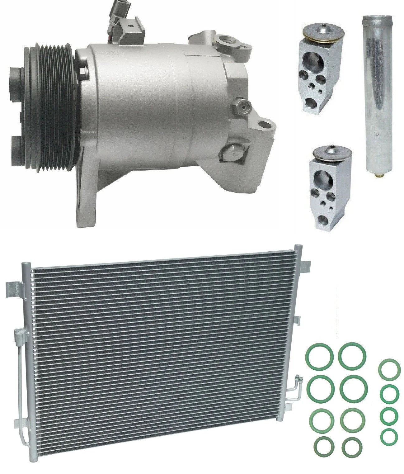AC Compressor Kit with Condenser for Nissan Quest 3.5L (2017–2017)