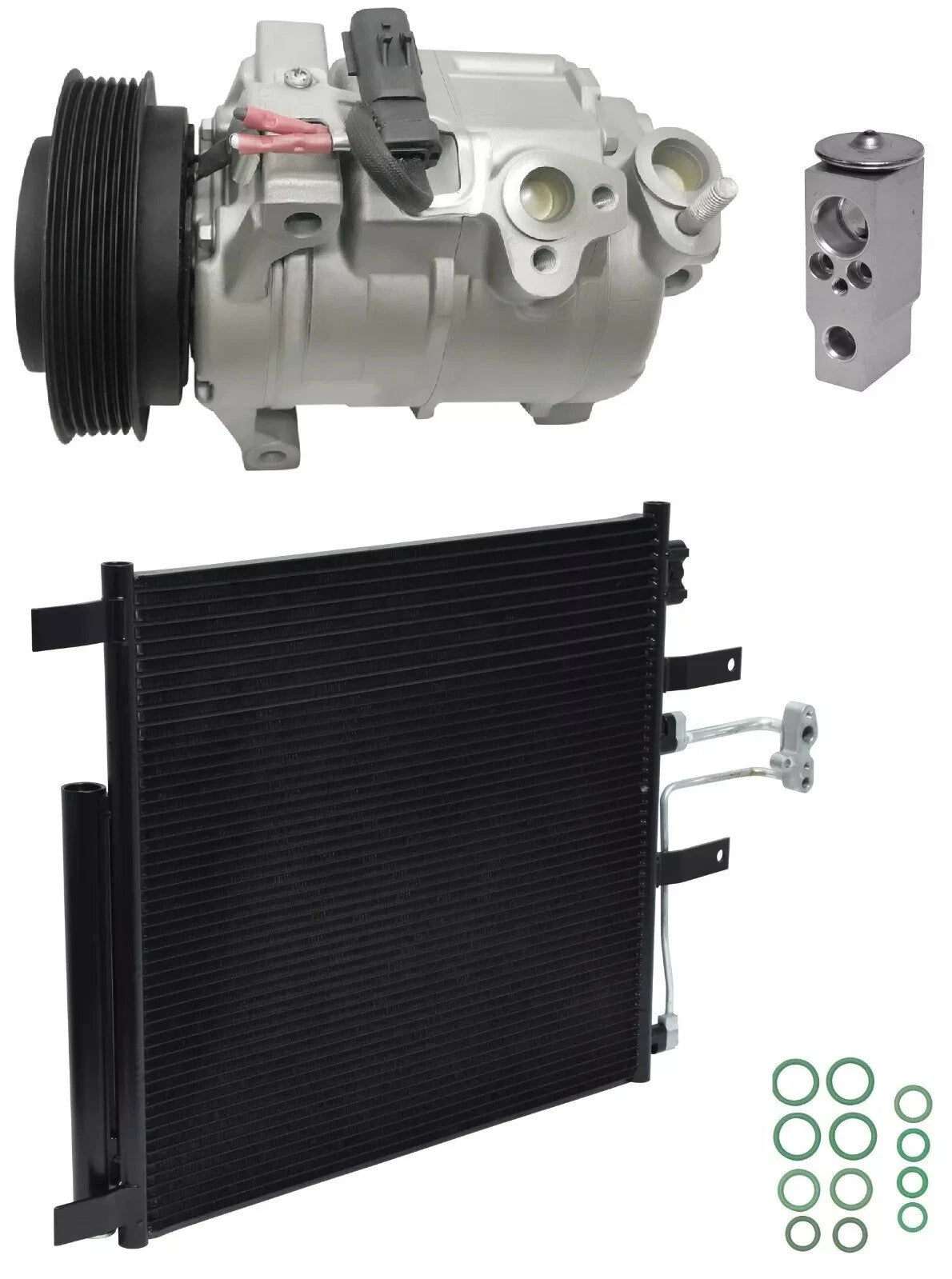 AC Compressor Kit with Condenser for Dodge Ram 1500 5.7L (2009–2009)