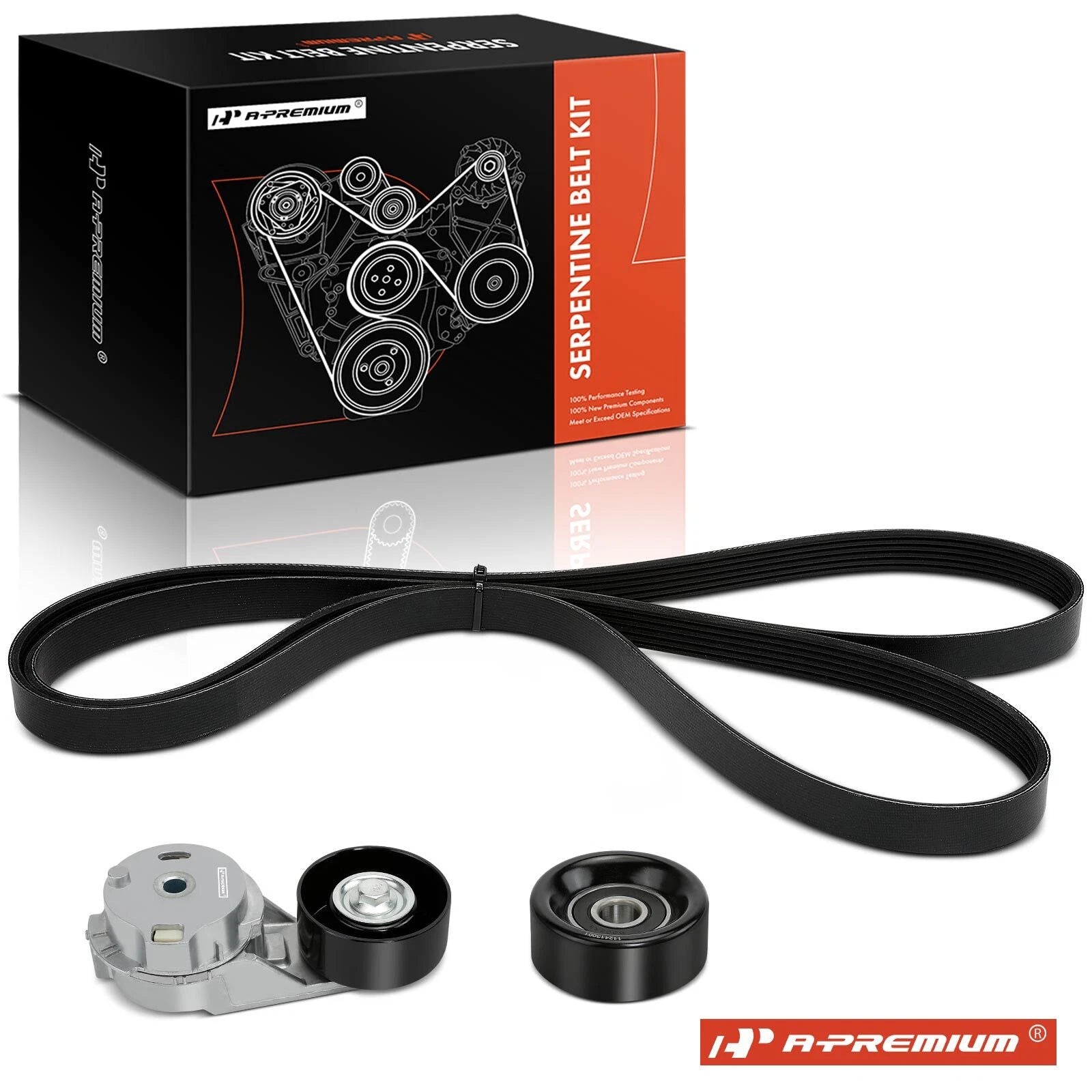 3X Serpentine Belt Drive Component Kit for Buick Rainier (2004–2007)