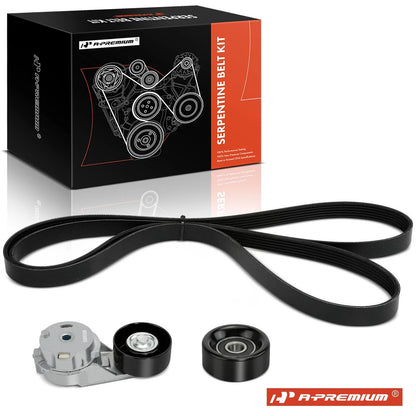 3X Serpentine Belt Drive Component Kit for Buick Rainier (2004–2007)