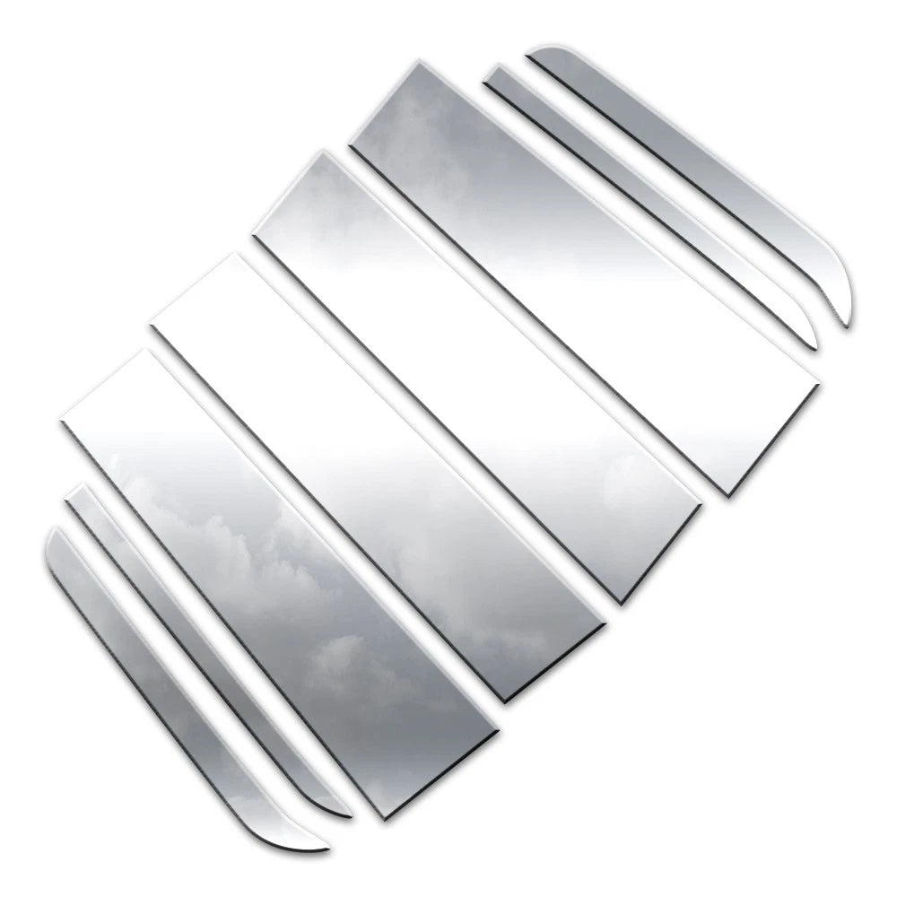 8pc. Luxury FX Pillar Post Trim for 2019-2023 Chevy Silverado 1500 Double Cab