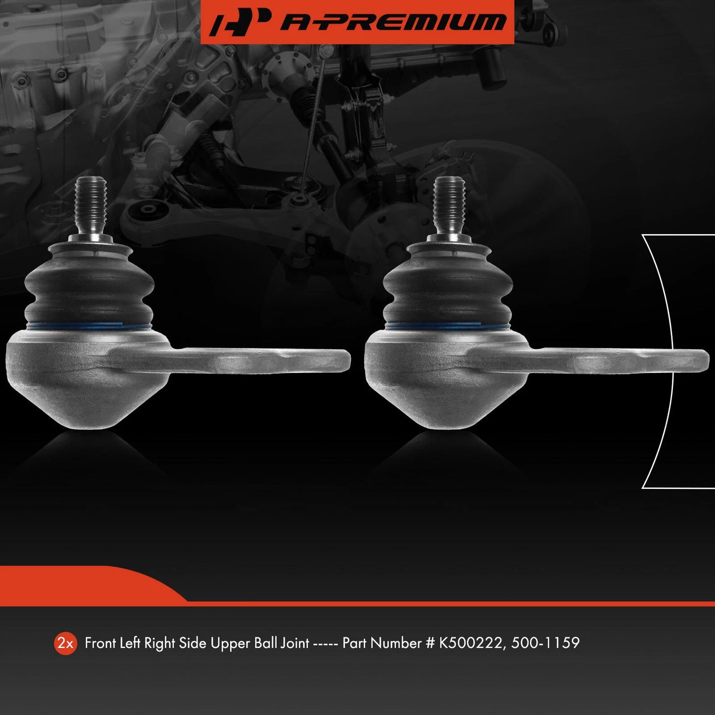 2X Front Upper Ball Joint for Mercedes-Benz CLS550 (2006)