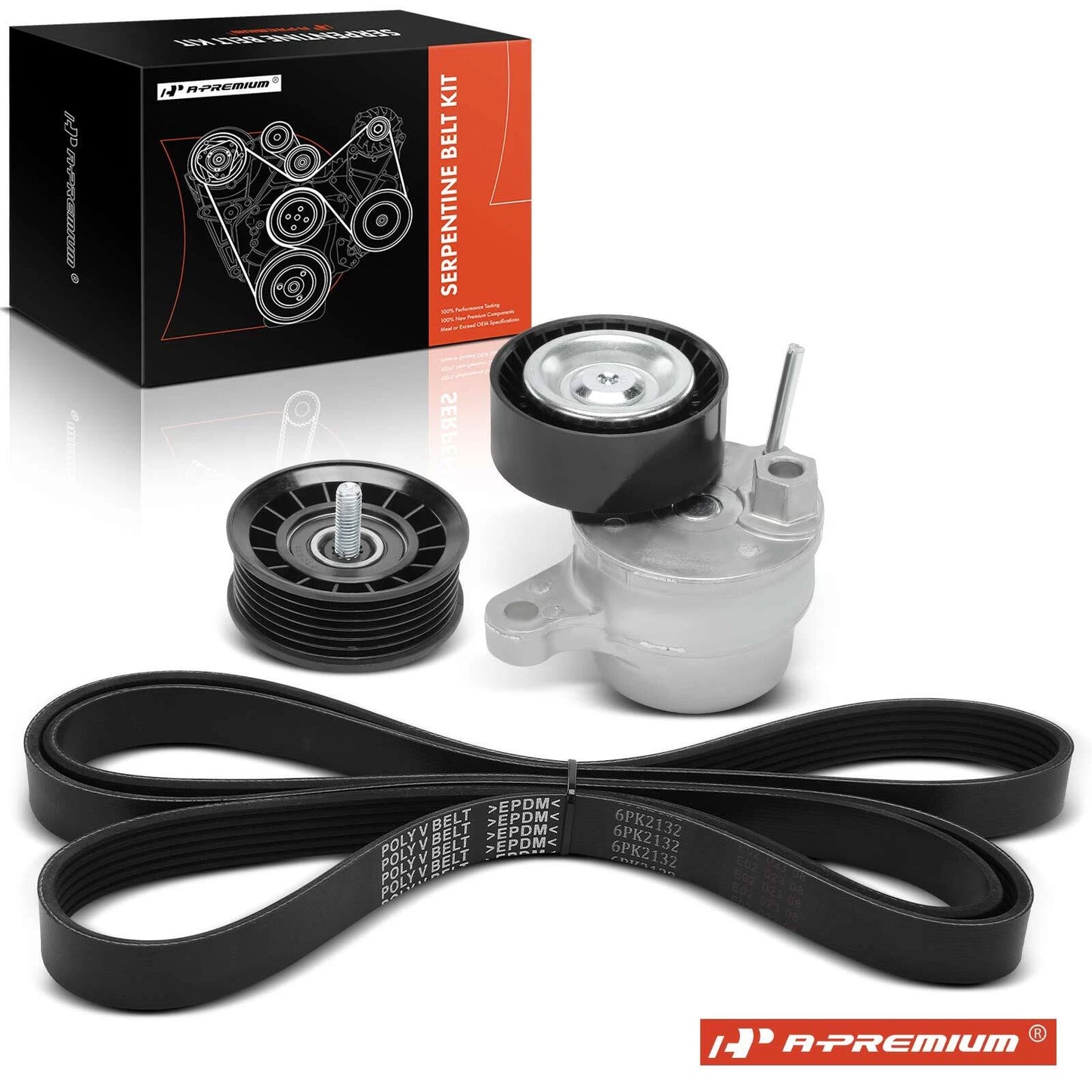 3X Serpentine Belt Drive Component Kit for Mercedes-Benz E350 (2006–2010)