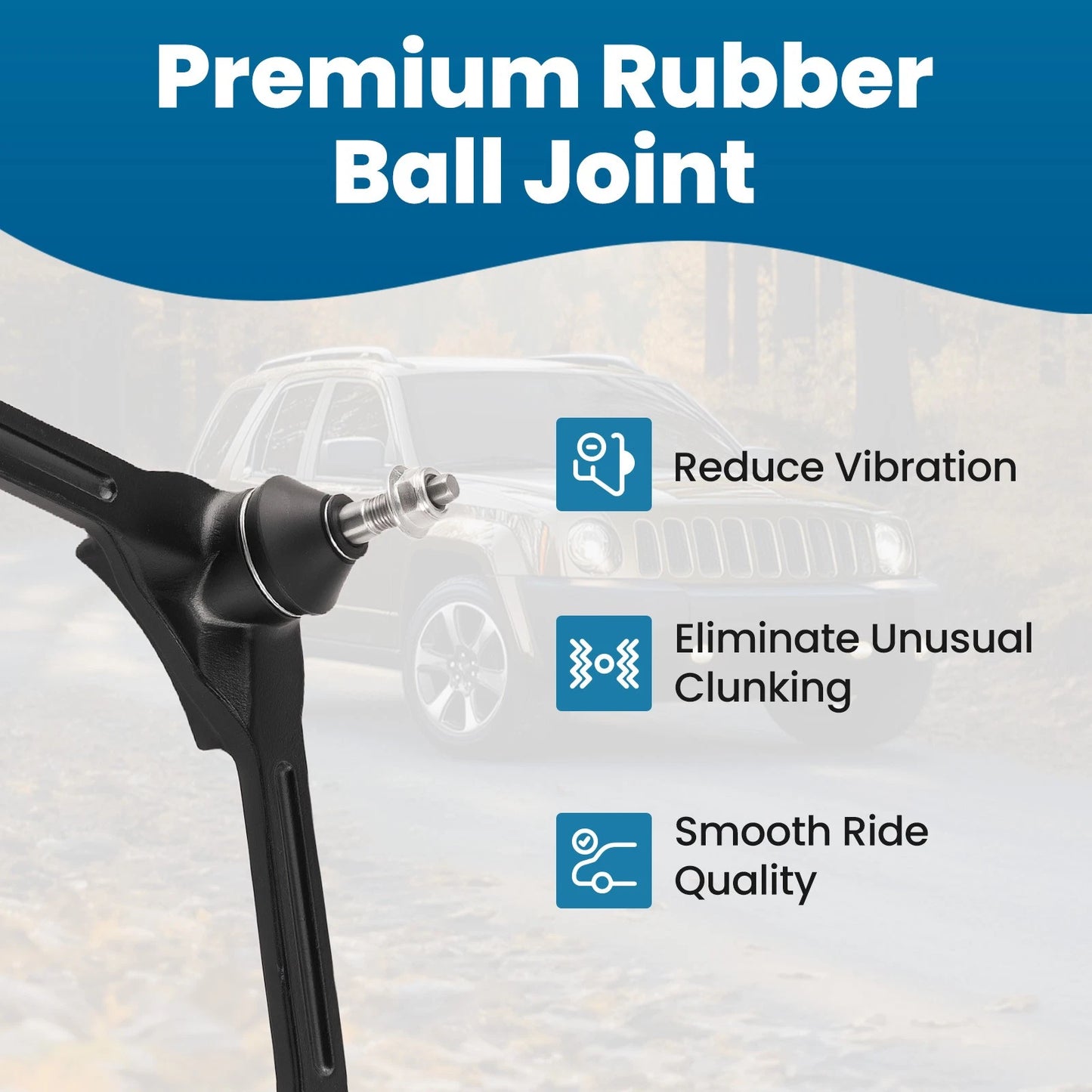 Front Upper Control Arm Ball Joint for Jeep Liberty (2002–2007)